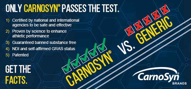 Patented versus generic beta-alanine